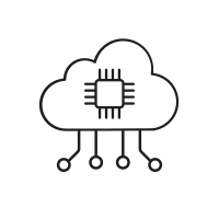 An icon showing a bar chart with an increasing line chart above it